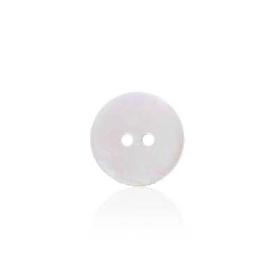 SW26 Bouton blanc en nacre à 2 trous