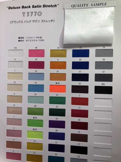 T3770 Satin envers stretch de luxe