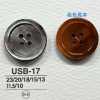 USB17 Matériau naturel, teint, fabriqué en nacre noire, face avant à quatre trous, bouton brillant