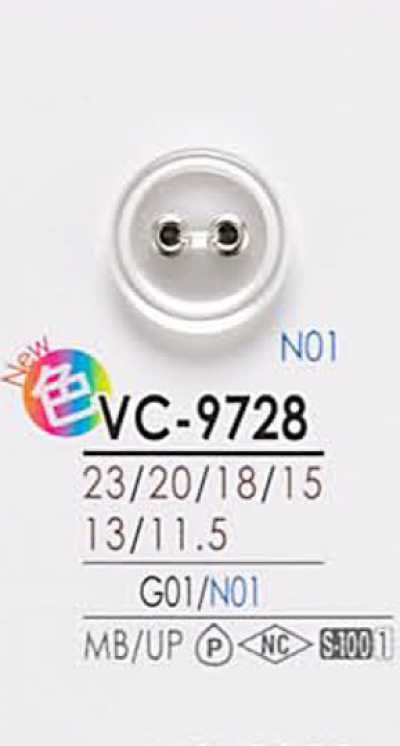 VC9728 Bouton œillet à deux trous teignable