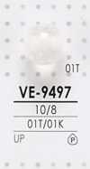 VE9497 Bouton boule rond teint