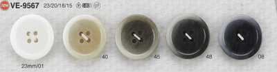 VE9567 Bouton en résine polyester à 4 trous