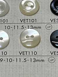 VET110 DAIYA BUTTONS Bouton En Polyester Façon Coquillage DAIYA BUTTON Sous-photo