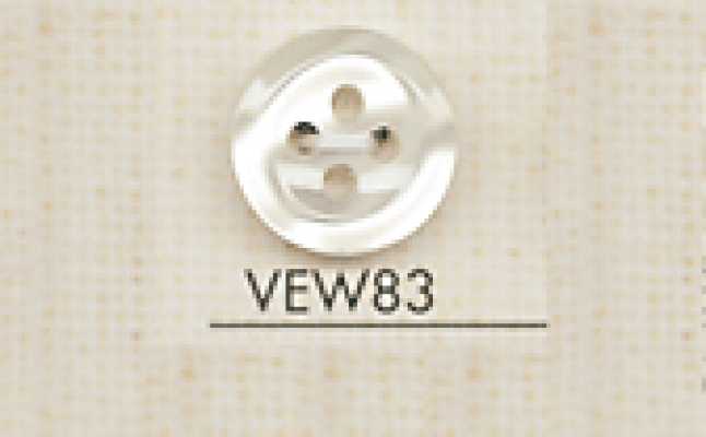 VEW83 DAIYA BUTTONS Bouton en polyester effet coquille