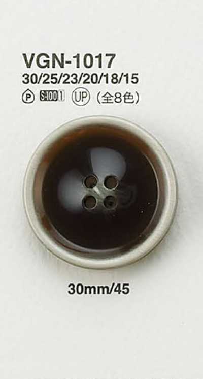 VGN1017 Bouton plat imitation corne de buffle