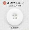 VL717 Bouton en résine polyester à 4 trous