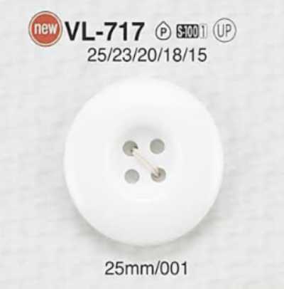 VL717 Bouton en résine polyester à 4 trous