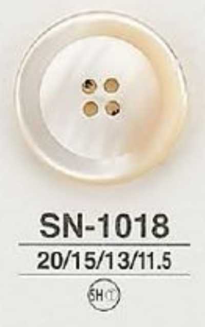 SN1018 Bouton brillant à 4 trous en coquillage Takase