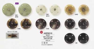 Boutons-pression En Résine Polyester/laiton