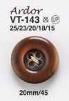 VT143 Boutons aspect bois pour vestes et costumes