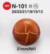 N101 Boutons aspect cuir pour vestes et costumes