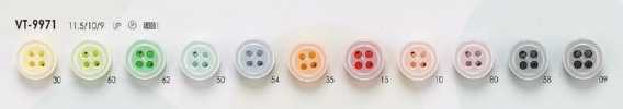 VT9971 Boutons colorés pour chemises, polos et vêtements légers