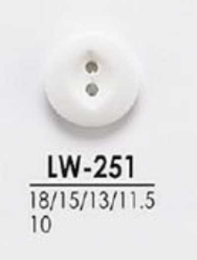LW251 Boutons à teindre pour vêtements légers tels que chemises et polos