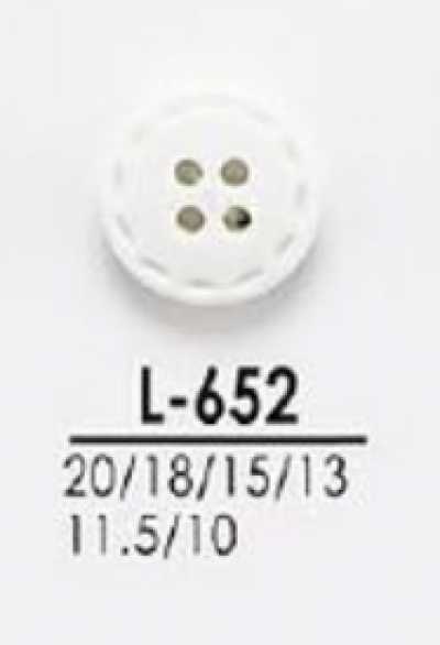 L652 Boutons teintables pour vêtements légers comme les chemises et les polos