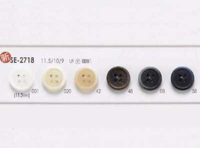 SE2718 Bouton en résine polyester à 4 trous