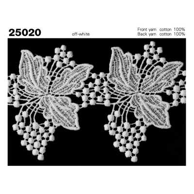 25020 Dentelle chimique, largeur étroite