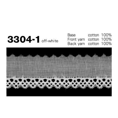 3304-1 Dentelle étroite en coton