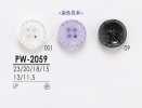 PW2059 Boutons de chemise à teindre