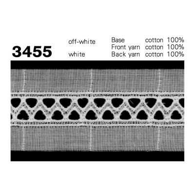 3455 Dentelle fine en coton