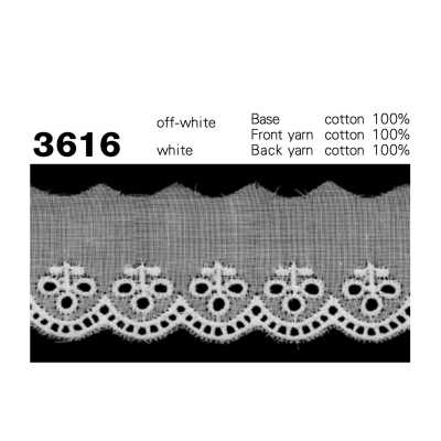3616 Dentelle étroite en coton