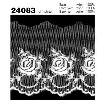 24083 Dentelle tulle à petite largeur