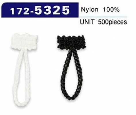 172-5325 Boucle à bouton, type corde chaînette, longueur totale 32 mm (qté 500)