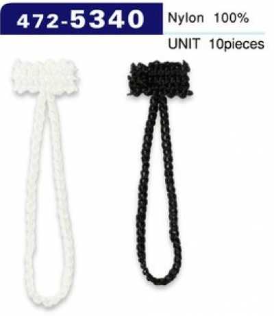 472-5340 Bride pour bouton, type cordon chaîne, longueur totale 52 mm (10 pièces)