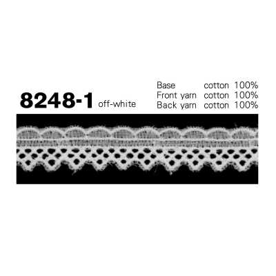 8248-1 Dentelle étroite en coton
