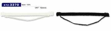 472-3370 Brides de bouton, type cordon chaîne, 7 mm H x 85 mm W (lot de 10)