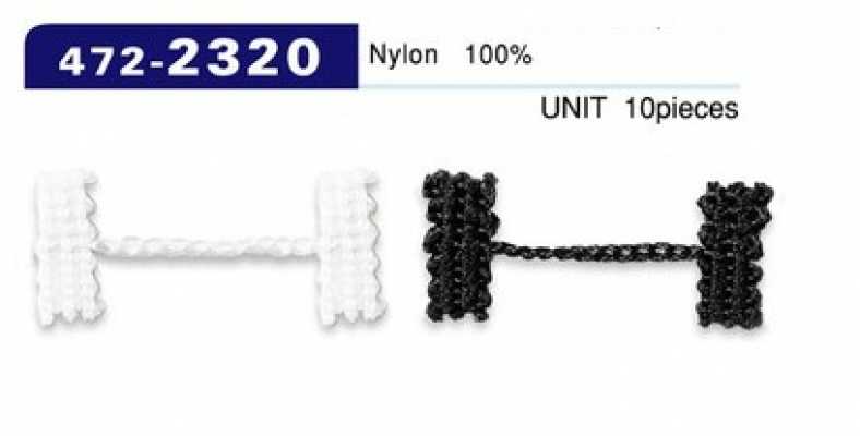 472-2320 Stoppeur de doublure pour boucle de bouton, type cordon chaîne, longueur totale 33 mm (10 pcs)