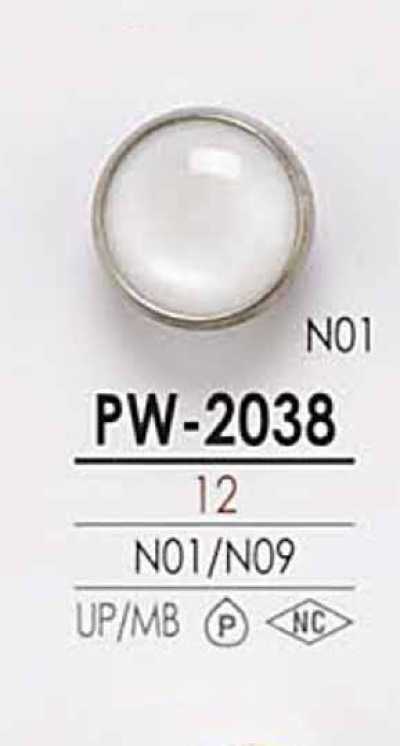PW2038 Bouton à 4 trous à effet nacré, pour teinture, à tige fermée