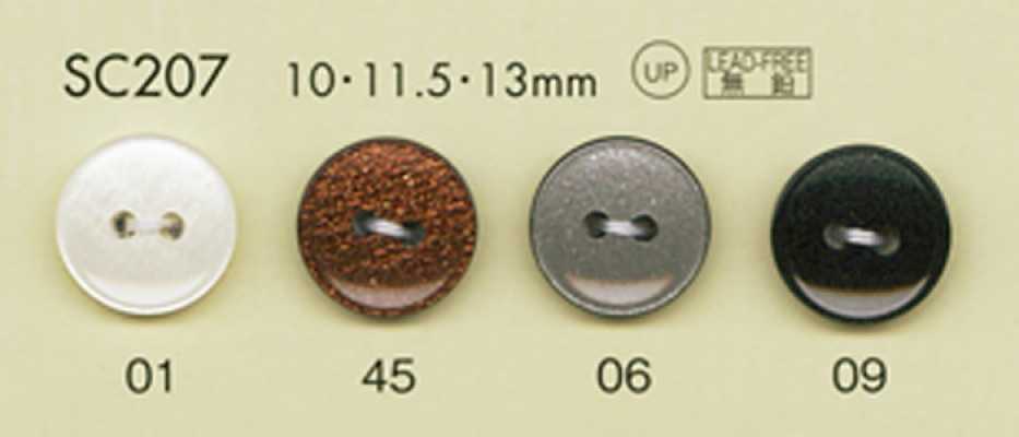 SC207 Boutons DAIYA BUTTONS résistants aux chocs, série HYPER DURABLE, boutons en polyester style nacre