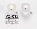 VC9783 Bouton teintable aspect coquille à pin curl