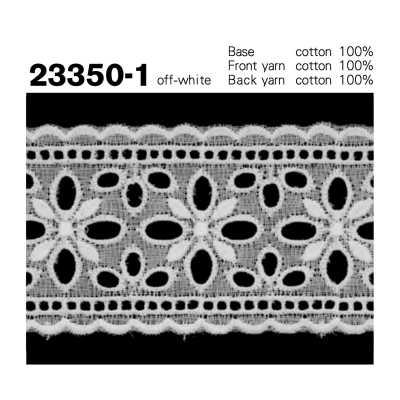 23350-1 Dentelle étroite en coton