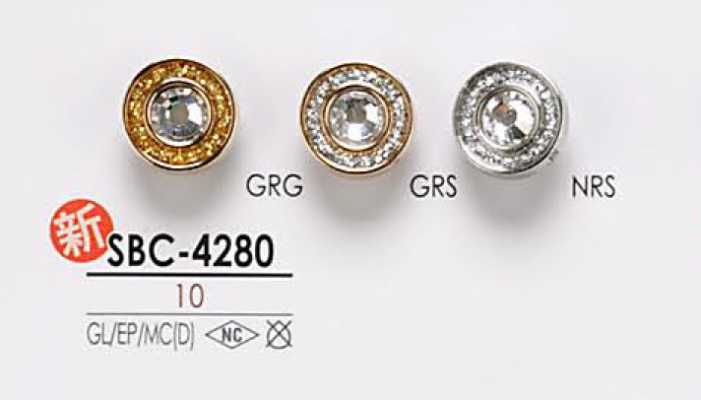 SBC4280 Bouton en cristal