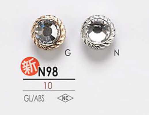 N98 Bouton en cristal