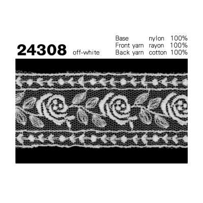 24308 Dentelle en tulle étroite