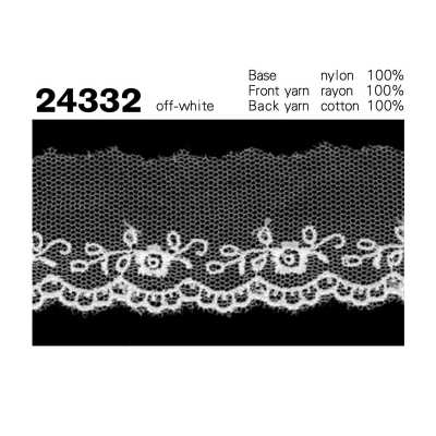 24332 Dentelle tulle étroite