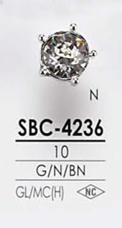 SBC4236 Bouton en pierre de cristal