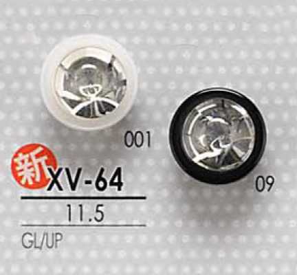 XV64 Bouton en pierre de cristal teintable