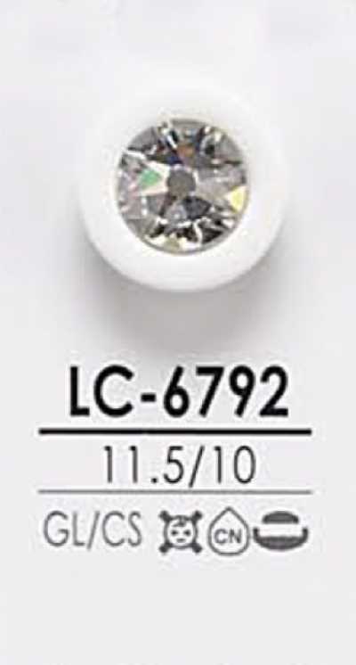 LC6792 Bouton en pierre cristal teintable