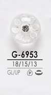 G6953 Bouton En Pierre De Cristal Rose En Forme De Boucle Pour La Teinture