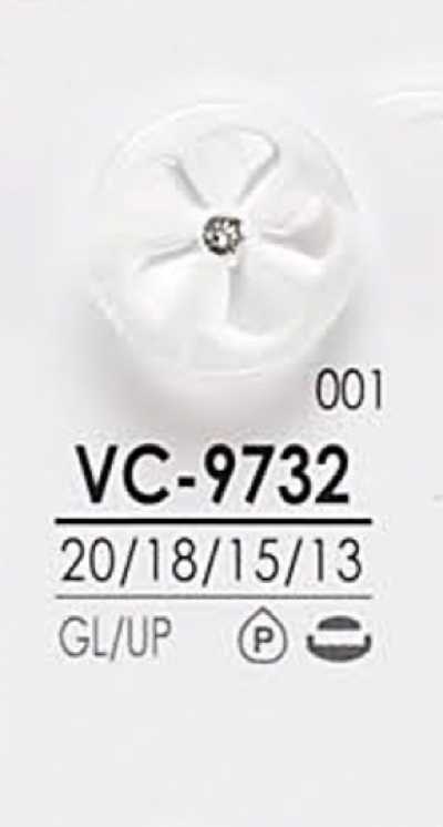 VC9732 Bouton en pierre cristal style pin curl teintable