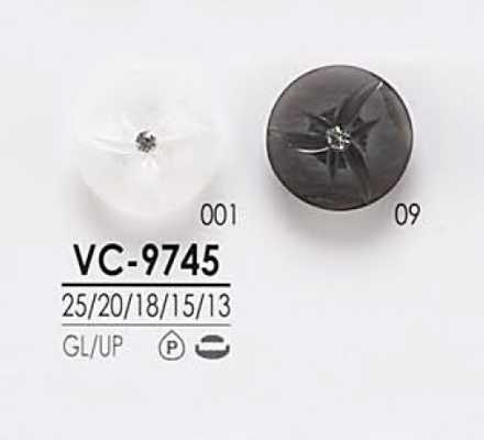 VC9745 Bouton en pierre de cristal style Pin Curl pour teinture