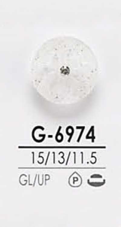 G6974 Bouton en pierre de cristal style pin-curl pour teinture