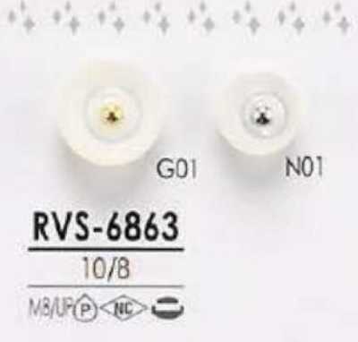 RVS6863 Bouton boule en métal style pin curl pour teinture