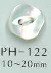 PH122 Bouton carré en coquillage œil de chat
