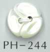 PH244 Bouton en nacre en forme de fleur à 2 trous