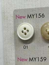 MY156 Boutons Polyester 4 Trous Façon Buffle DAIYA BUTTON Sous-photo