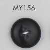 MY156 Bouton en polyester 4 trous style corne de buffle